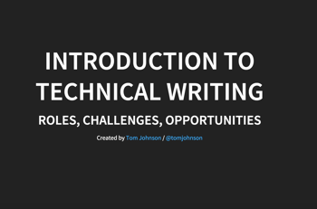 Introduction to technical writing