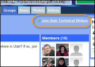 Join Utah Technical Writers Group link