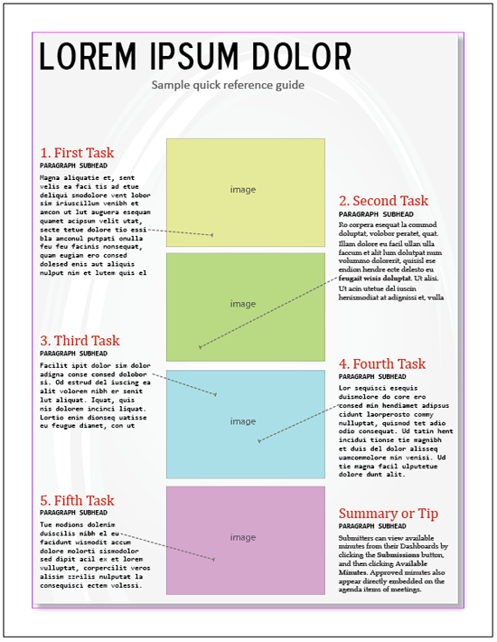 The quick reference guide I ended up creating in Adobe InDesign