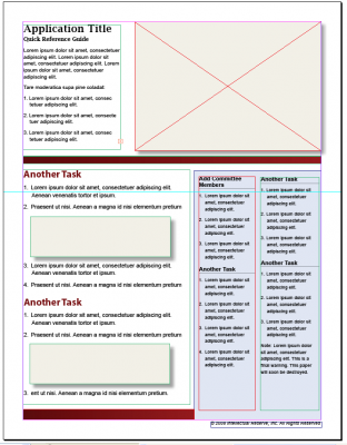 A sample quick reference guide