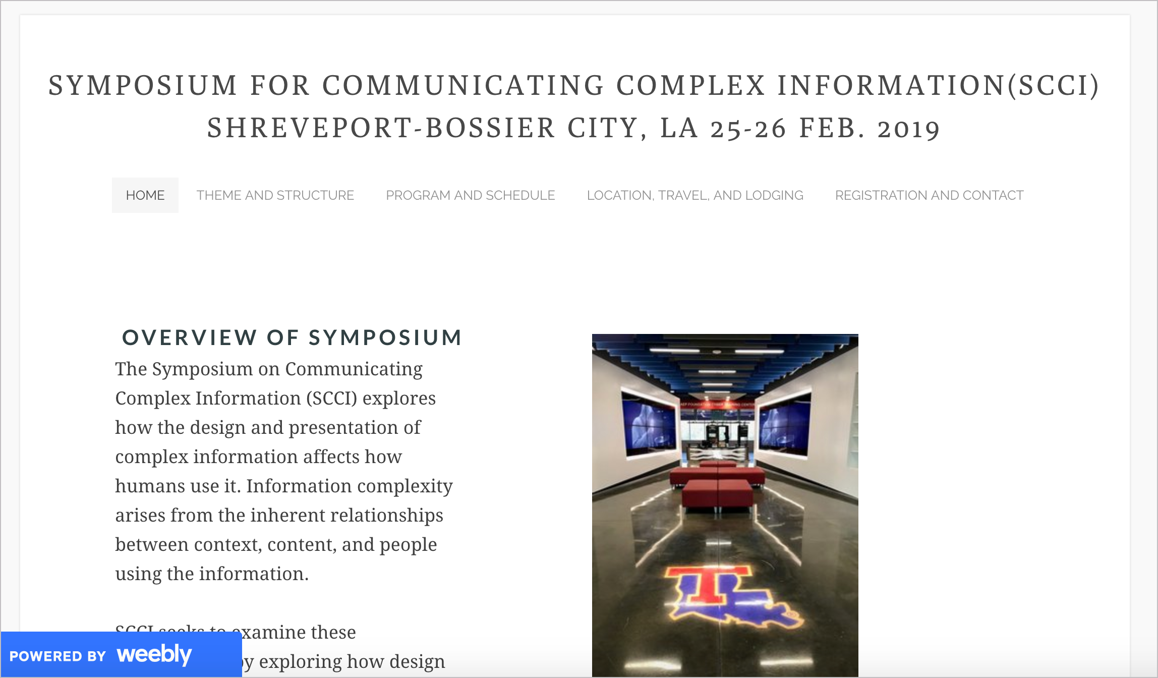 Symposium for Communicating Complex Information (SCCI)