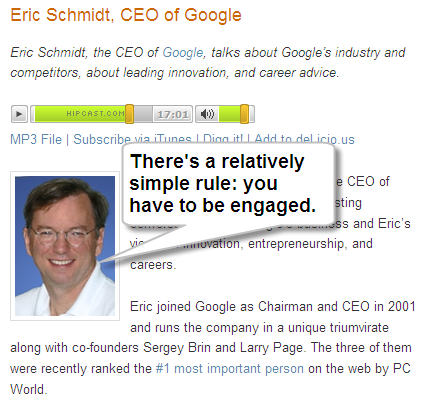 Google CEO, Eric Schmidt