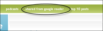 Shared items from my Google Reader