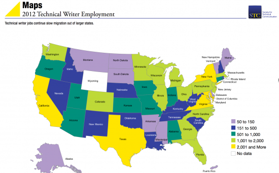 Where the technical writing jobs are