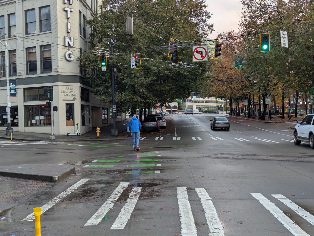 Bike lane disappearing