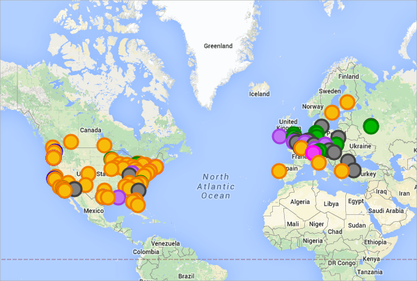 Tech Comm on a Map