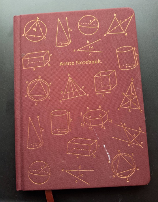 a notebook for trying new things