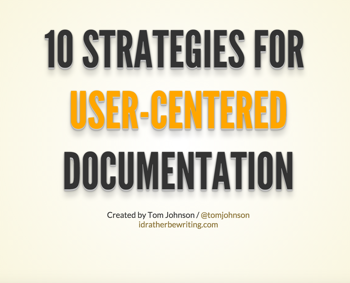 user-centered documentation