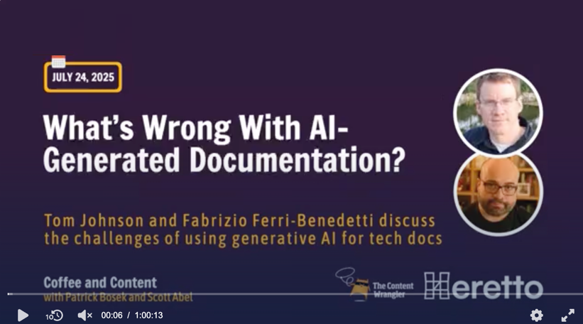 What's wrong with AI-generated docs webinar recording