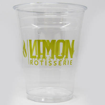 CUP PET 16OZ LIMON