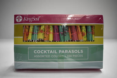 PICK 4" PARASOL CKTL ASSORTED