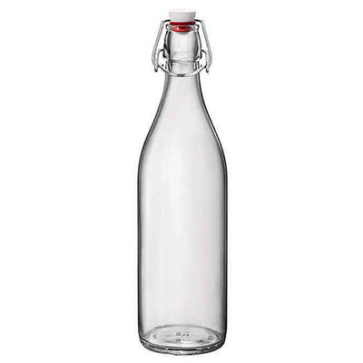 GLASS 1 LITER BOTTLE SWING FLIP TOP