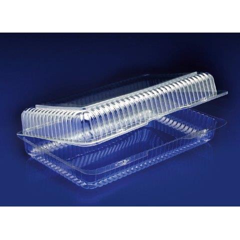 CONT PLAST 15" OBLONG JUMBO CLR PET