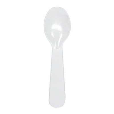 CUTLERY SPOON TASTER 3-1/8" WHT