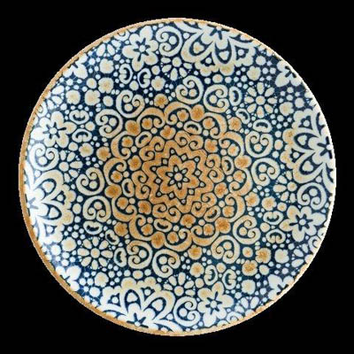 PLATE 9 7/8" BONNA HAND PAINTED AQUA