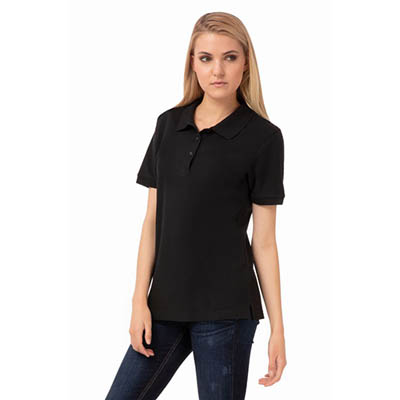 SHIRT POLO WOMEN'S BLACK X LARGE