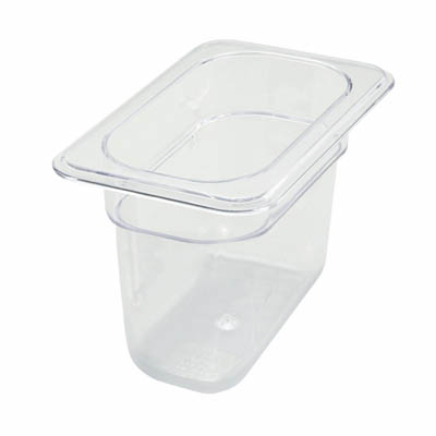 PAN FOOD 1/9 SIZE 6" DEEP POLY CLEAR