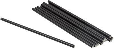 STRAW PPR 7.75" JUMBO BLK UNWRAPPED