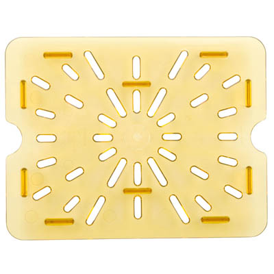 TRAY DRAIN 1/2 SIZE HIGH HEAT AMBER