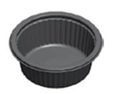 CPET TRAY ROUND W/RIBS 4X1.50 6.4OZ