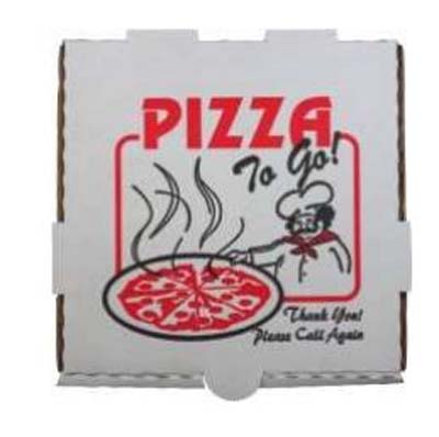 BOX PIZZA 10" WHT STK DESIGN