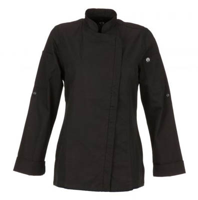 COAT CHEF HARTFORD WOMENS BLACK XSMALL