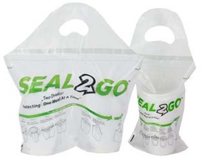 BAG SEAL2GO 1-DRINK CARRIER CLR