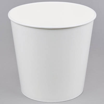 CONT PPR 170 OZ BUCKET WAX WHITE TUB