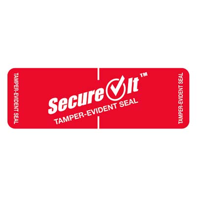 LABEL 1"X3" SECURE IT RED PERMANENT