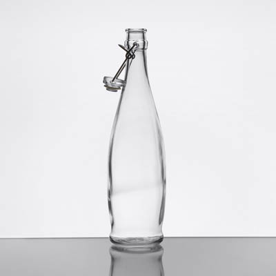 GLASS WATER BOTTLE WITH LID 34OZ.