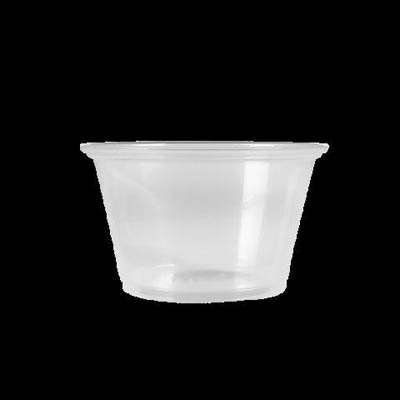 CUP PORTION PLAST 4 OZ TRANS (PP)