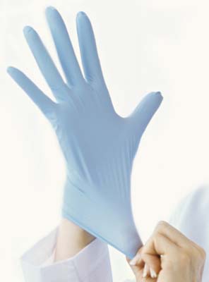 GLOVE NITRILE SM BLUE PWDFREE