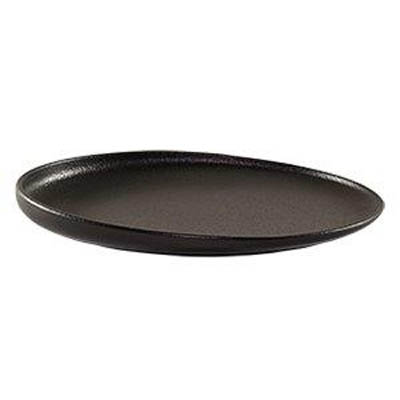 PLATTER 11.75X8.5 BLACK MATTE ORBIT