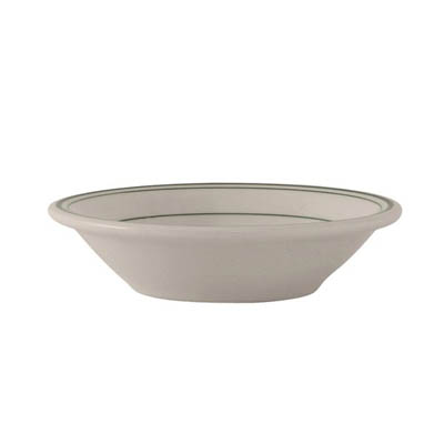 BOWL CHINA 11 OZ. GRAPEFRUIT WHITE/GREEN - Individual