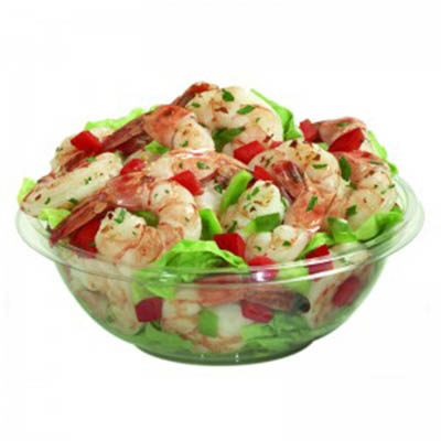 BOWL PLAST 24 OZ CLR PET