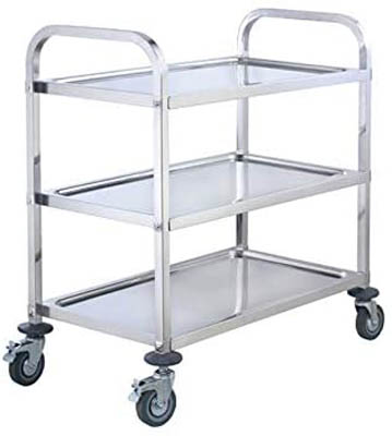 UTILITY CART 3 TIER 37X19X37 SS