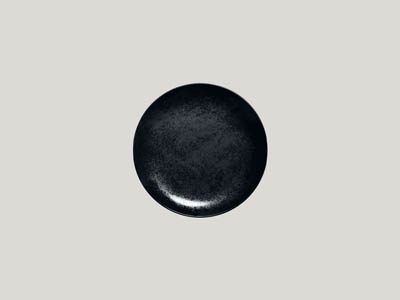 COUPE PLATE BLACK 5-15/16" ROUND