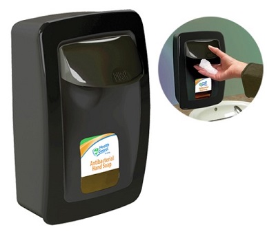 DISPENSER FOAM SOAP BLK MANUAL