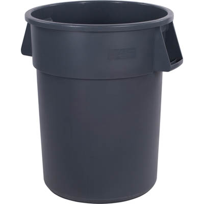 55GAL GRAY TRASH CAN ROUND