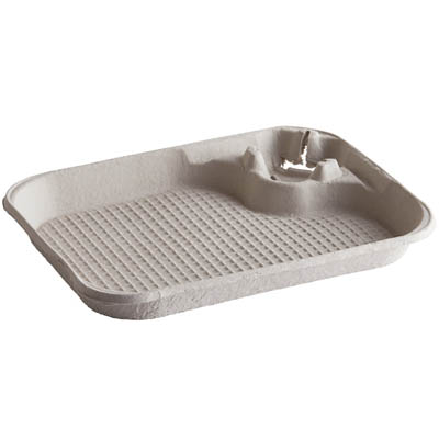 TRAY PULP 1 CUP CARRIER W/SIDE TRAY