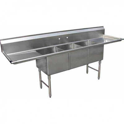 SINK 3 COMP 84 OVERALL 16X20X12 3 COMPT