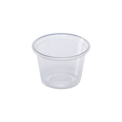 CUP PORTION PLAST 1 OZ TALL CLR PP