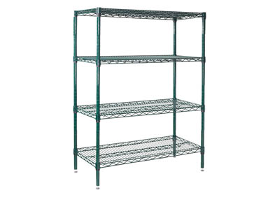 SHELF WIRE UNIT SET 24" 4 TIERS