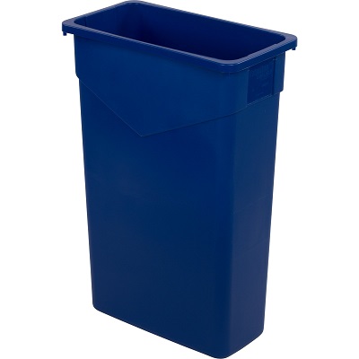 23 GALLON BLUE RECTANGLE WASTE CONTAINER