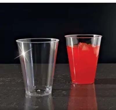 CUP PLAST 7 OZ CLR TUMBLER