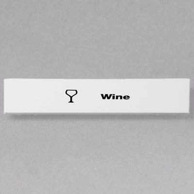 CAMRACK ID CLIP WINE/WHITE 5"X1-9/16