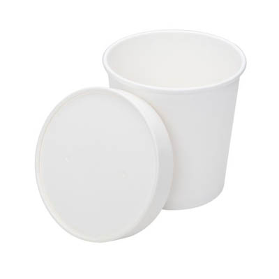 CONT FOOD PPR 8 OZ GOURMET WHT 96MM