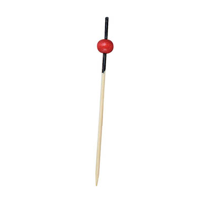 KITA BAMBOO PICK 1 RED BEAD & BLACK END