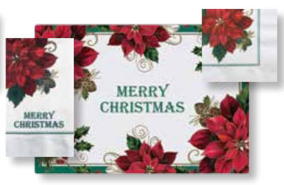 PLACEMAT PPR 10X14 MERRY CHRISTMAS