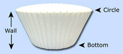 CUP PPR BAKING 3 X 1.25 X 7/8